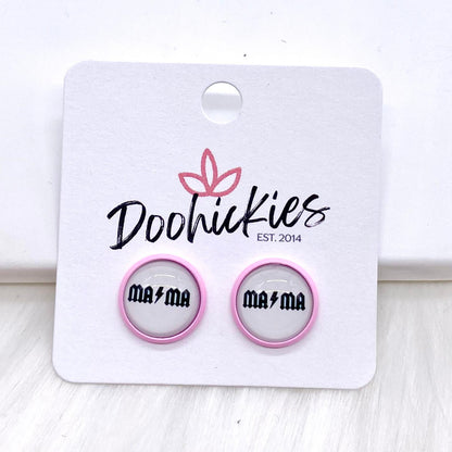 12mm Rainbow Mama Singles -Earrings by Doohickies Wholesale