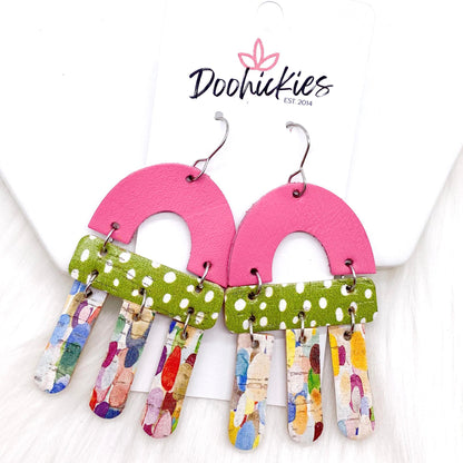 2.75" Mix It Up Jazzy -Earrings by Doohickies Wholesale