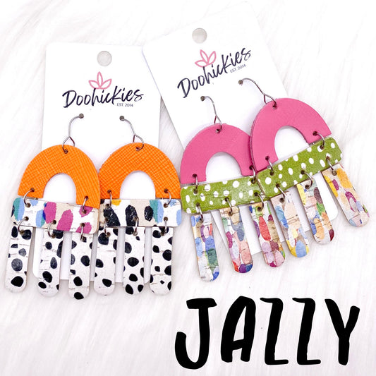 2.75" Mix It Up Jazzy -Earrings by Doohickies Wholesale