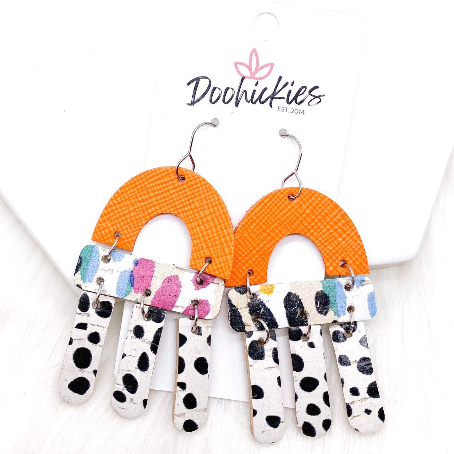 2.75" Mix It Up Jazzy -Earrings by Doohickies Wholesale