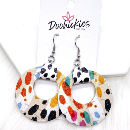 2" Mix It Up Olivias -Earrings by Doohickies Wholesale