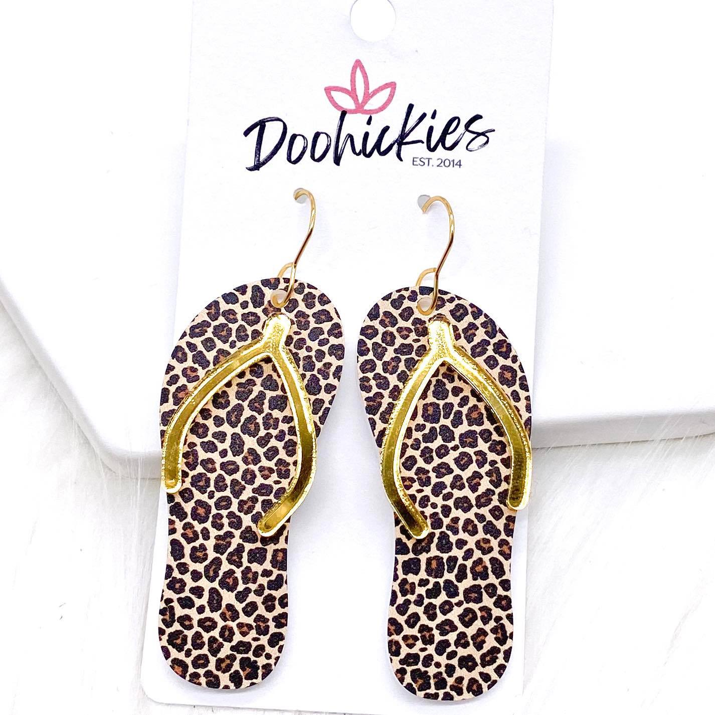 2.25" Flip Flop Acrylics -Summer Earrings by Doohickies Wholesale