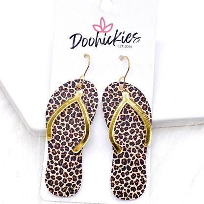 2.25" Flip Flop Acrylics -Summer Earrings by Doohickies Wholesale