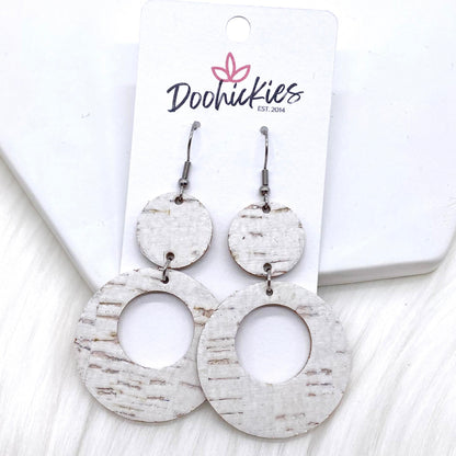 2.25" Beach Corkie Lil' O's- Summer Earrings by Doohickies Wholesale