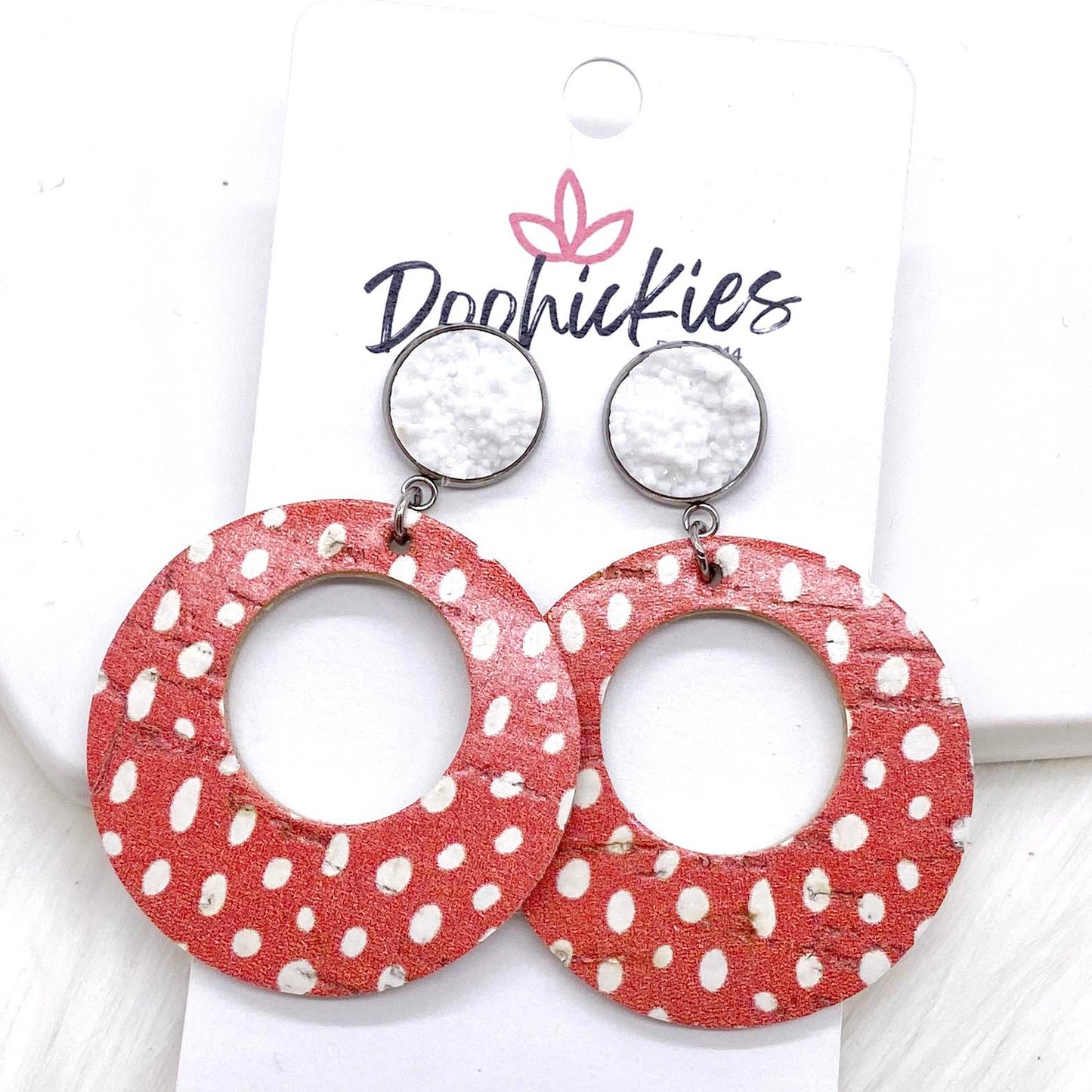 2" Summer Lil' O Dangles- Summer Earrings by Doohickies Wholesale