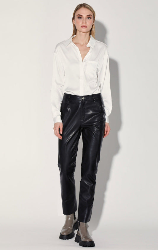 Yvette Pant, Black - Leather by Walter Baker