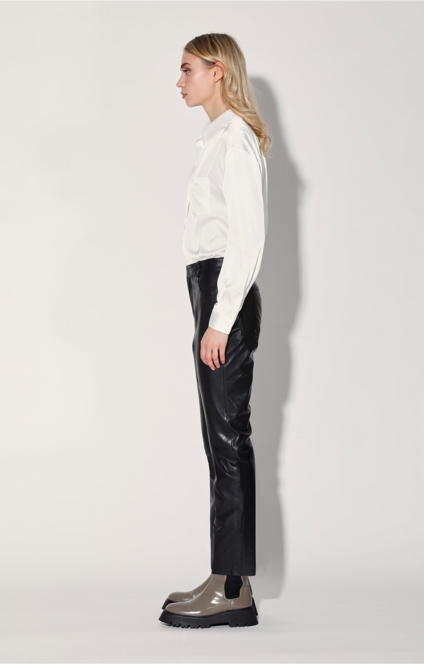 Yvette Pant, Black - Leather by Walter Baker