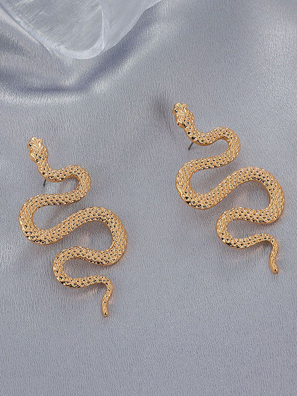 Snake Shape Earrings Accessories by migunica