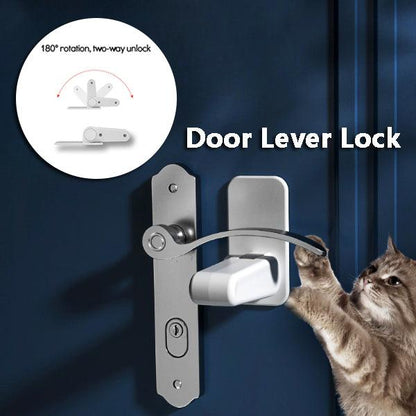 Safetyguard Door Lever Lock - Secure Haven For Your Loved Ones by Dog Hugs Cat