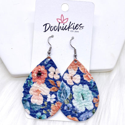 2" Boho Floral Mini Collection -Fall Earrings by Doohickies Wholesale