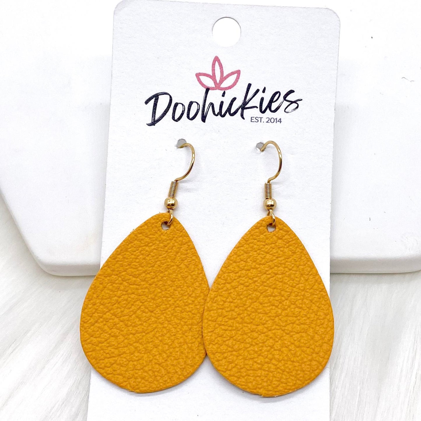 1.5" Fall Fling Mini Collection -Fall Leather Earrings by Doohickies Wholesale