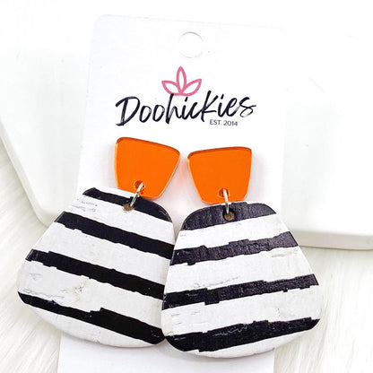 Spooky Stripes Collection -Halloween Earrings by Doohickies Wholesale