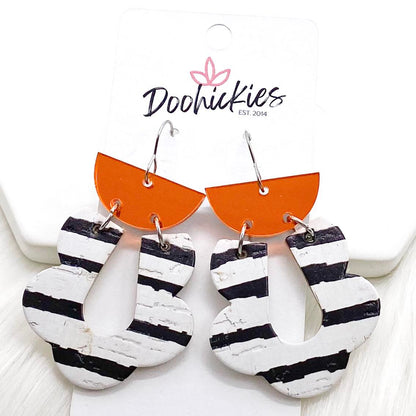 Spooky Stripes Collection -Halloween Earrings by Doohickies Wholesale