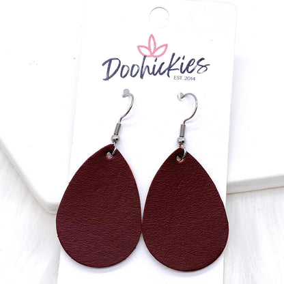 1.5" Boho Daisies Mini Collection -Fall Leather Earrings by Doohickies Wholesale