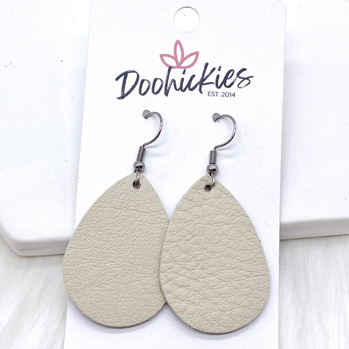 1.5" Boho Daisies Mini Collection -Fall Leather Earrings by Doohickies Wholesale