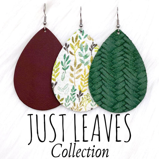 2.5" Just Leaves Mini Collection- Fall Earrings by Doohickies Wholesale