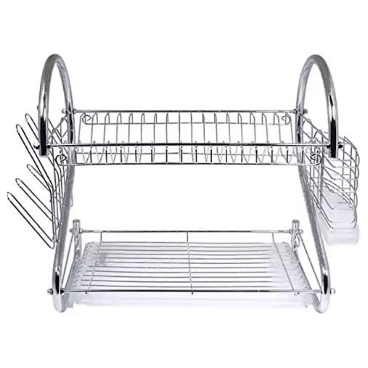 Better Chef 16" 2-Level Chrome-Plated S-Shaped Dish Rack by Jupiter Gear Home