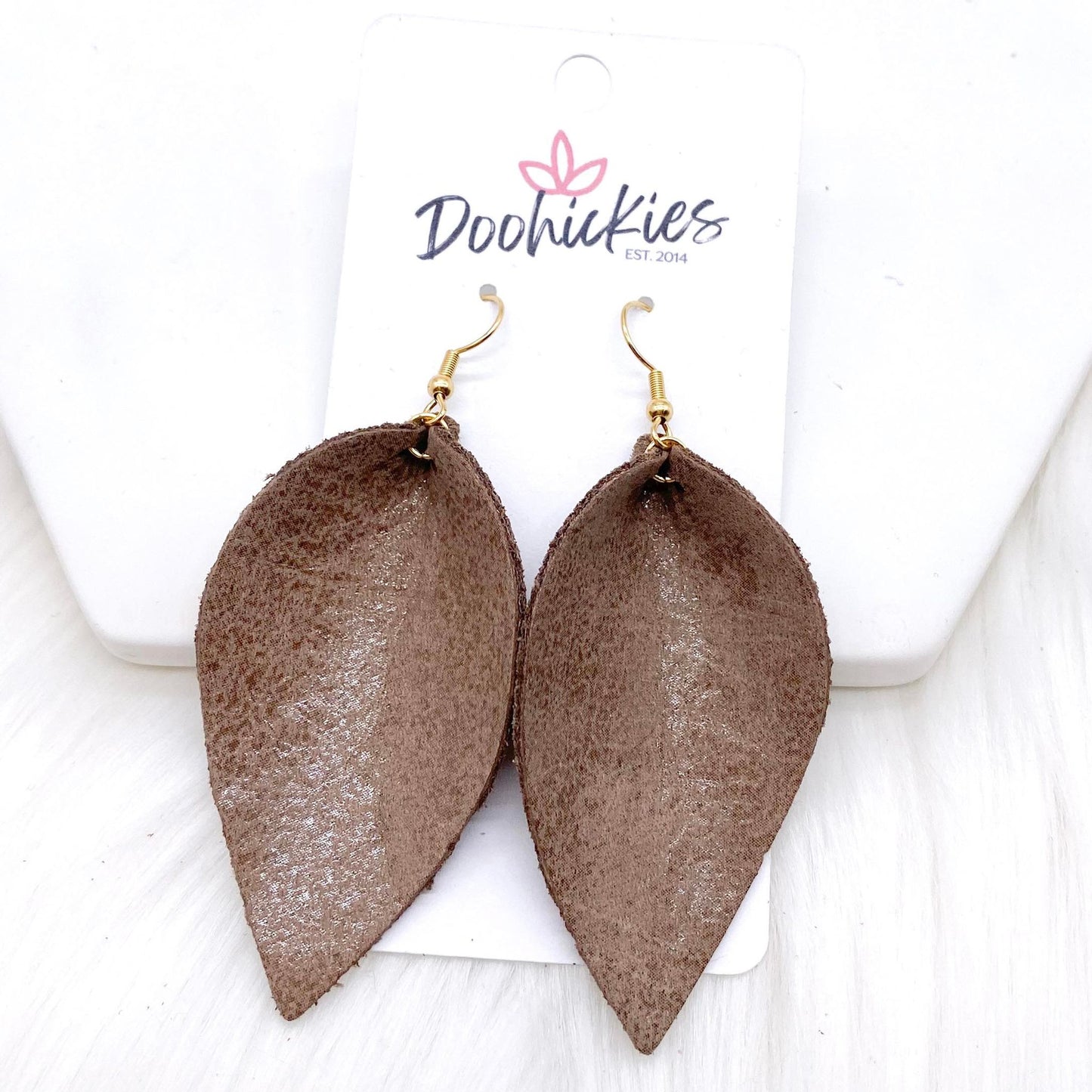 2.5" Glazed Petals- Fall Earrings by Doohickies Wholesale