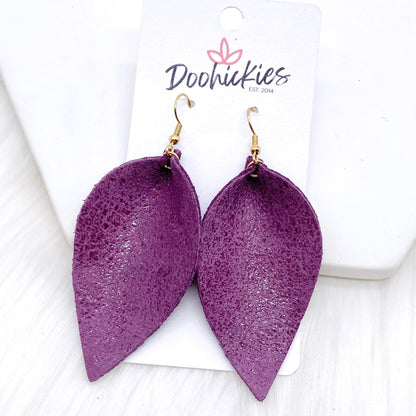 2.5" Glazed Petals- Fall Earrings by Doohickies Wholesale