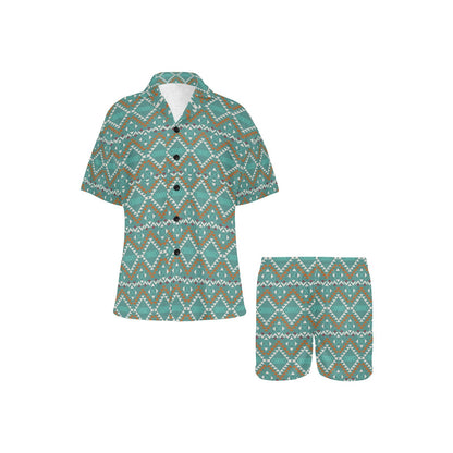 Turquoise Aztec Western Women's Pajama Set by Baha Ranch Western Wear