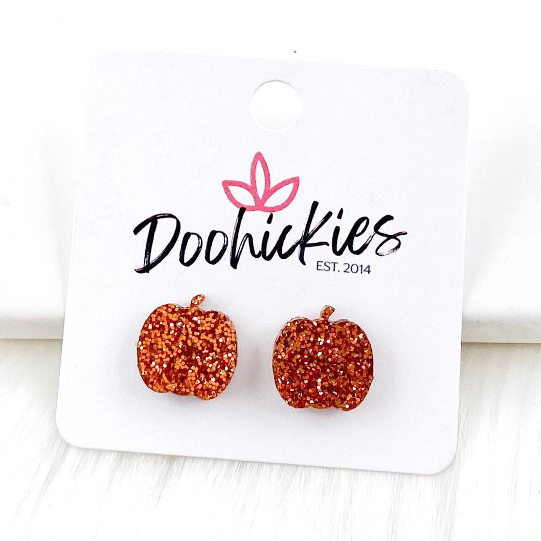 Pumpkin Studs- Fall Acrylic Singles by Doohickies Wholesale