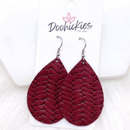 2" Christmas Chevron Mini Collection -Earrings by Doohickies Wholesale