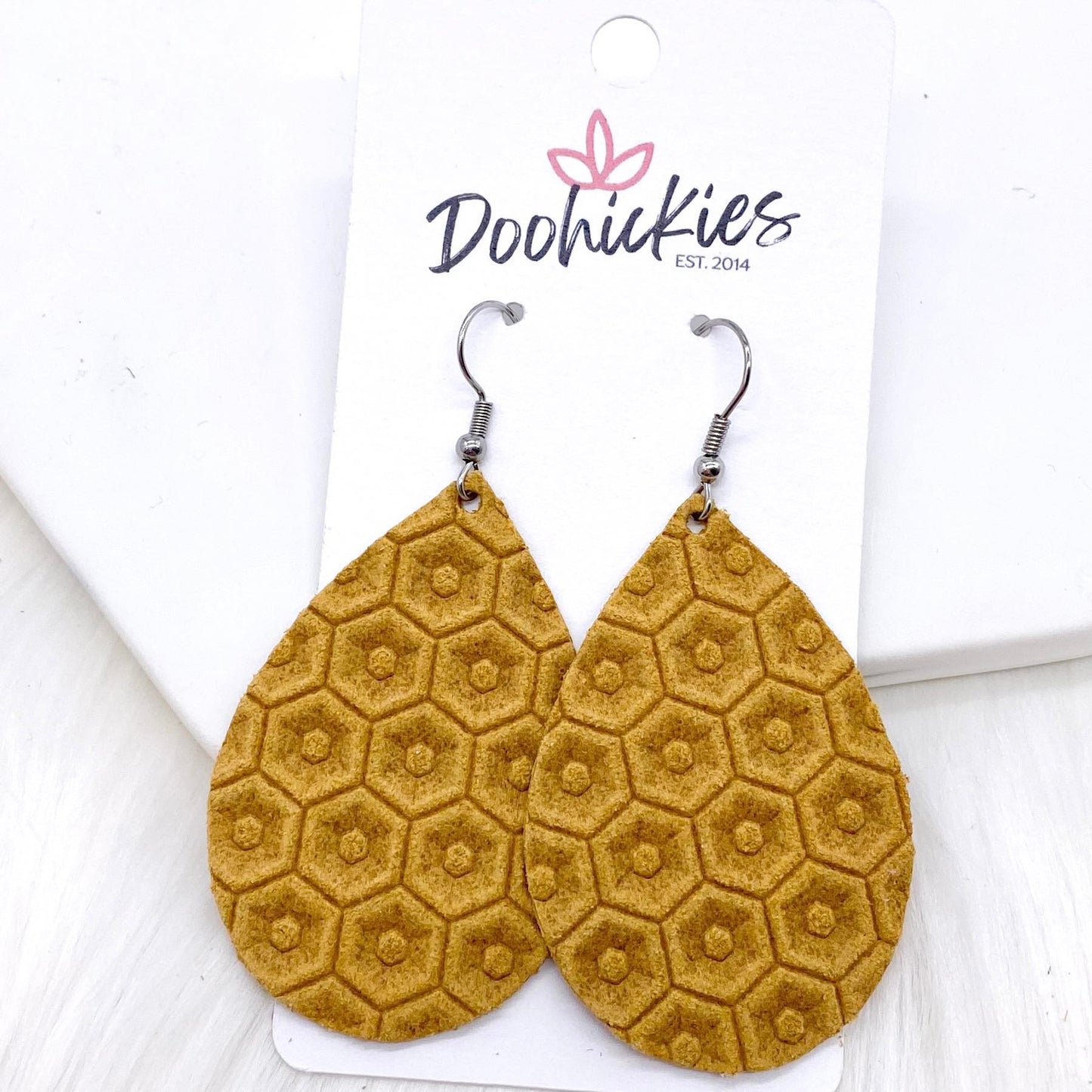 2" Hexagon Harvest Mini Collection -Fall Earrings by Doohickies Wholesale