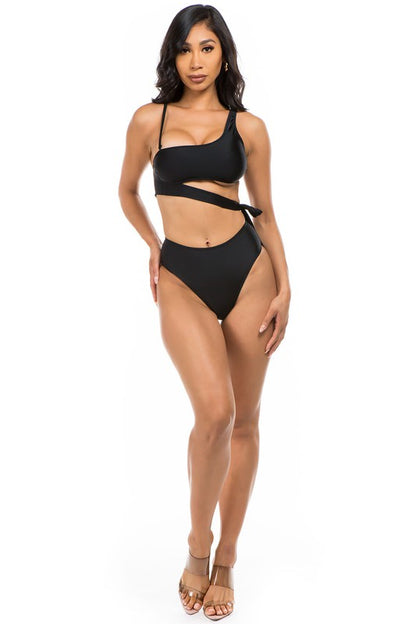 ONE SHOLDER TWO-PIECE BIKINI