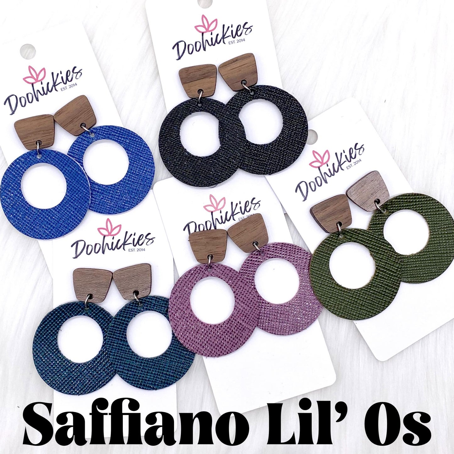 2" Saffiano Lil' Os by Doohickies Wholesale