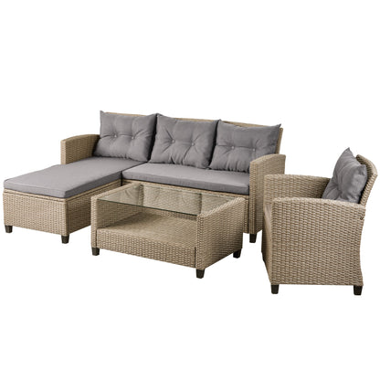 Set Of 4 Piece Outdoor, Patio Furniture by Blak Hom