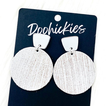 2" Shimmer Rain Piggy Dangles -Valentine's Leather Earrings by Doohickies Wholesale