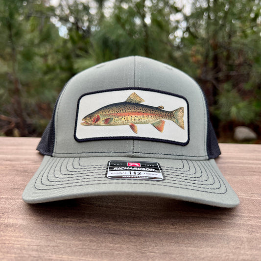 Rainbow Trout Fishing Hat - Richardson Loden Green/Black by 208 Tees