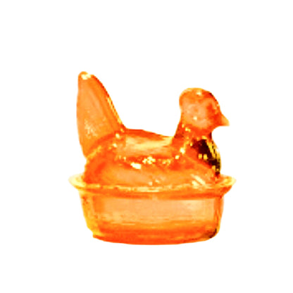 Nesting Hen Bowl & Lid - Yellow | Hand Blown Glass - Colombia by Sumiye Co