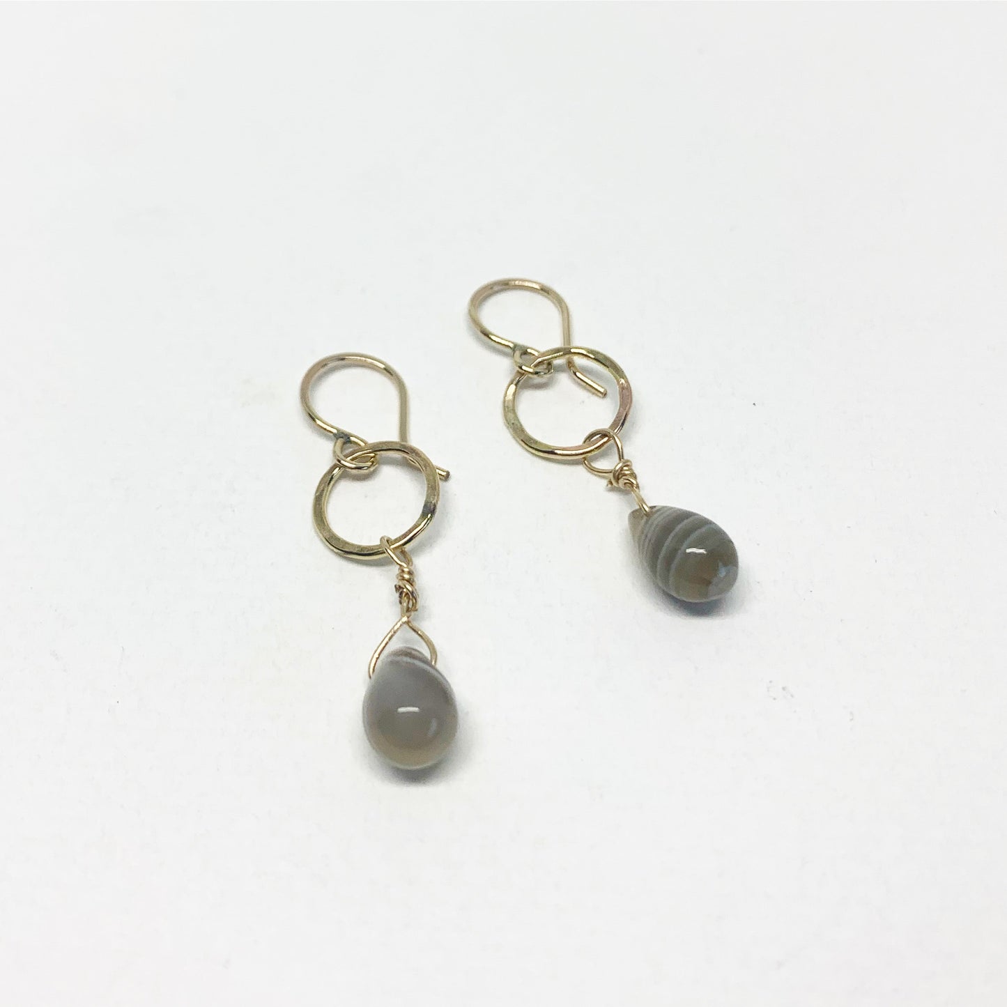 Botswana Agate Drop Earrings by Jennifer Cervelli Jewelry