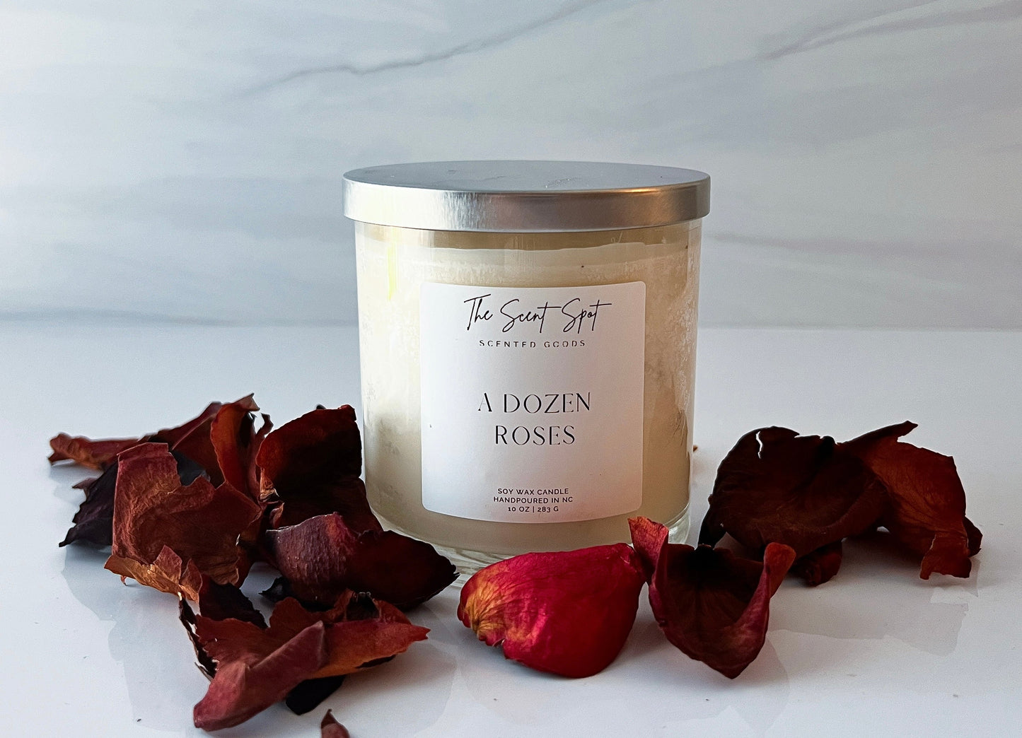 A Dozen Roses Candle by The Scent Spot