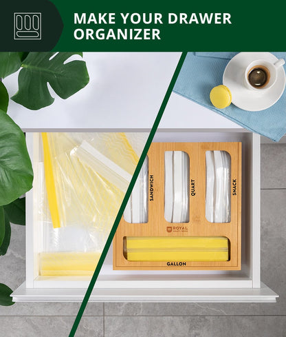 Ziploc bag organizer by Royal Craft Wood