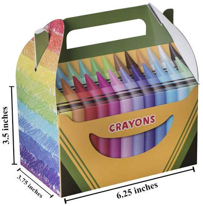 Crayon Paper Treat Boxes 20 Pack S 6.25" X 3.75" X 3.5" by Hammont