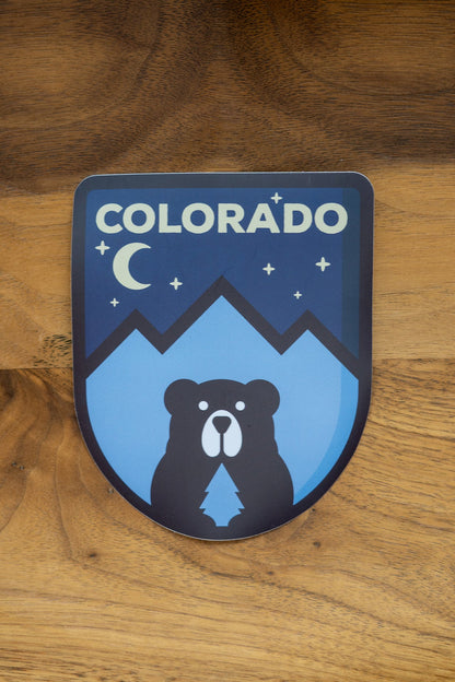 Moon Bear Sticker by Colorado Threads Clothing