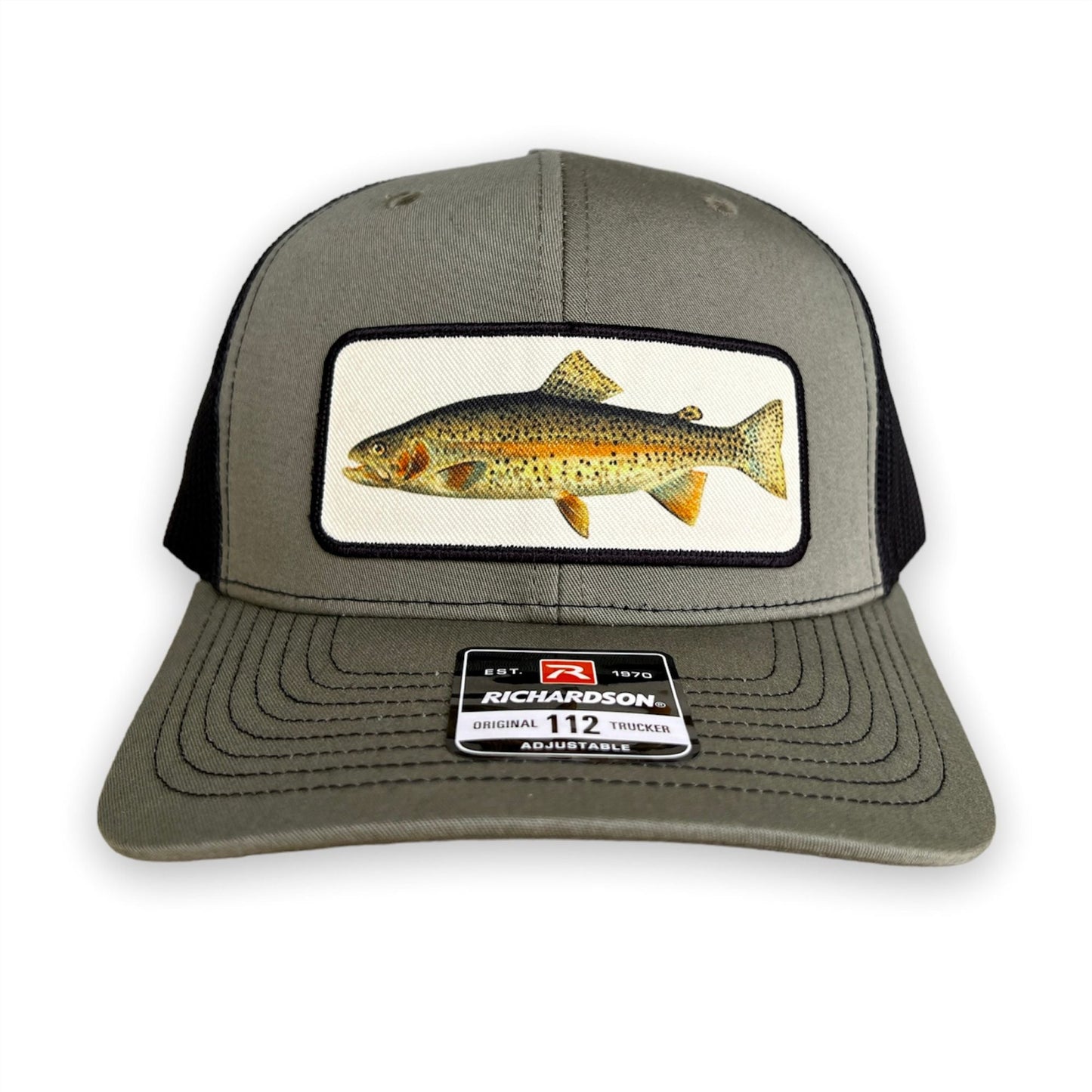 Rainbow Trout Fishing Hat - Richardson Loden Green/Black by 208 Tees