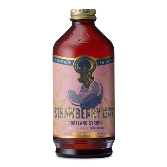 Portland Syrups - 'Strawberry Lemon Lime' Liquor & Soda Mixer (12OZ) by The Epicurean Trader