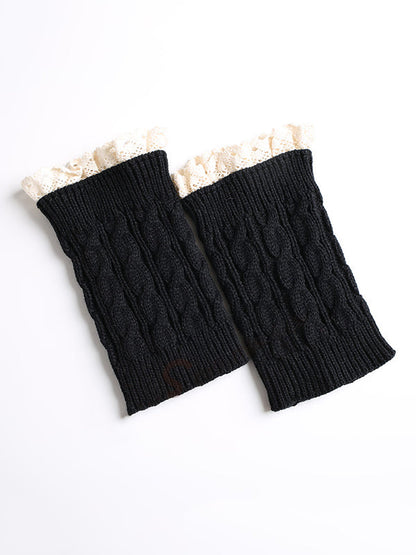 Original Creation Keep Warm Hollow Jacquard Leg Warmers Accessories by migunica