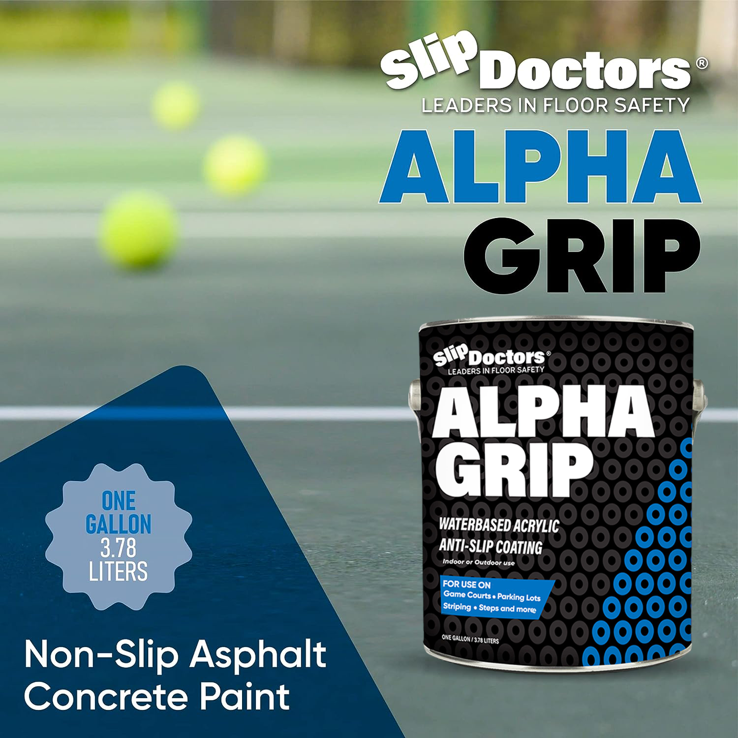 Alpha Grip Non-Slip Stripe and Athletic Court Paint by SlipDoctors