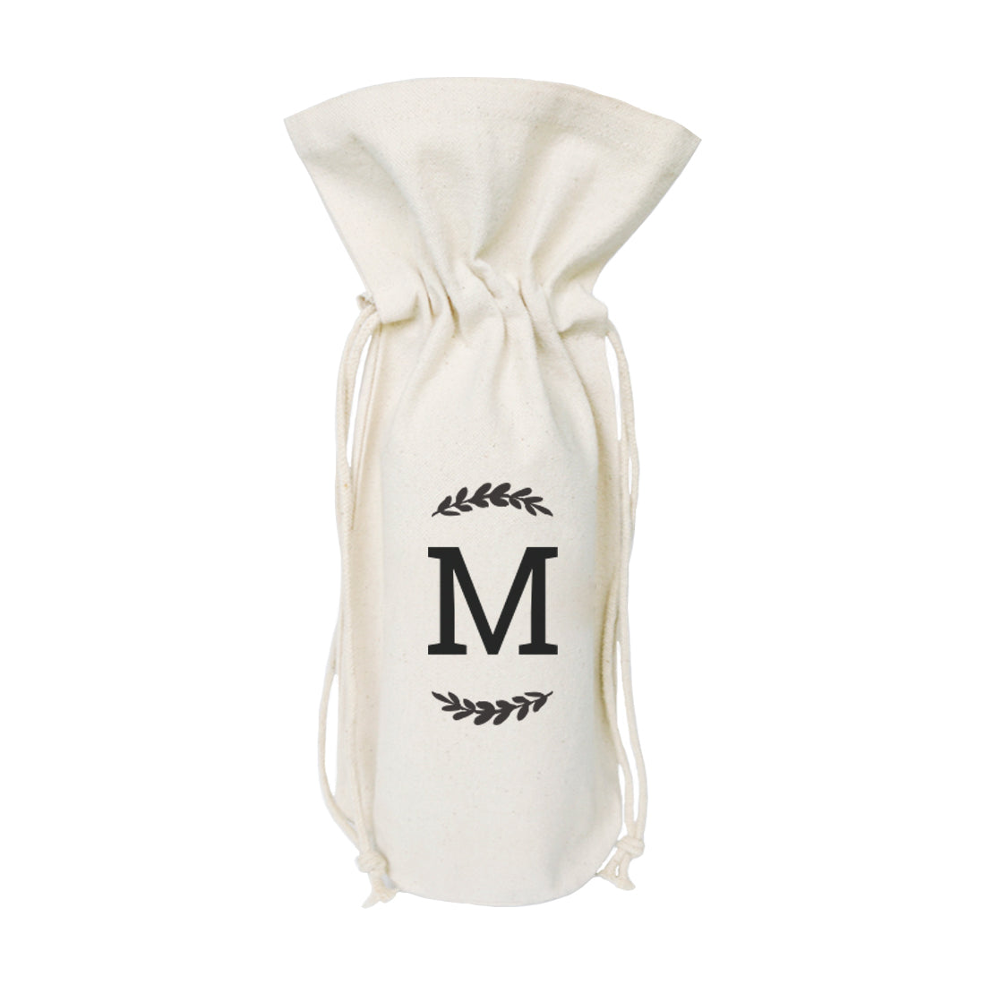 Personalized Monogram Canvas Wine Bag by The Cotton & Canvas Co.