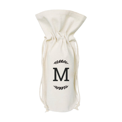 Personalized Monogram Canvas Wine Bag by The Cotton & Canvas Co.