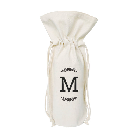 Personalized Monogram Canvas Wine Bag by The Cotton & Canvas Co.