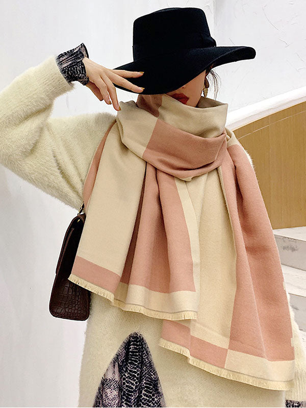 Original Warm Letter Print Shawl&Scarf by migunica