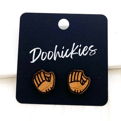 Softball Gear Studs -Sports Earrings by Doohickies Wholesale