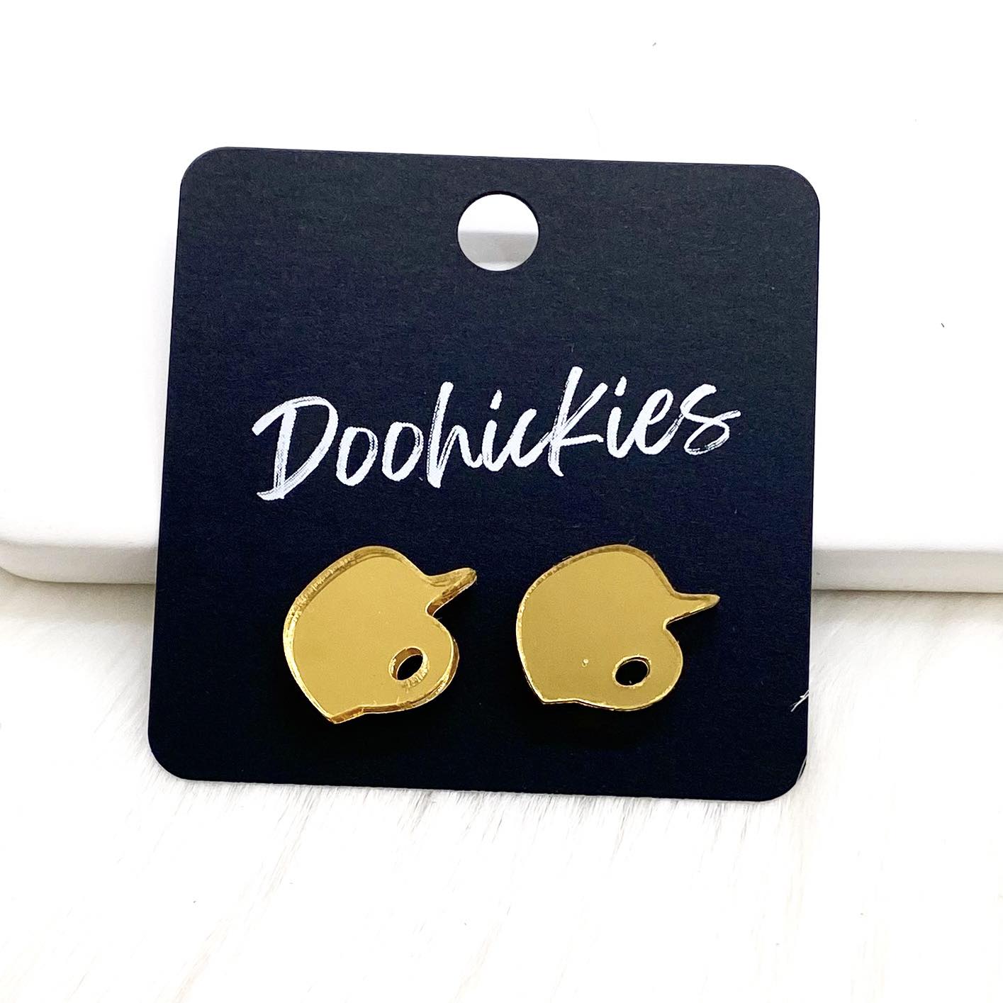 13mm Custom Ball Helmet Studs -Sports Earrings by Doohickies Wholesale