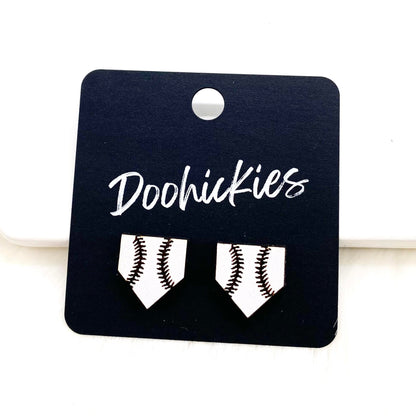 Softball Gear Studs -Sports Earrings by Doohickies Wholesale