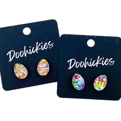 13mm Easter Eggs -Easter Earrings by Doohickies Wholesale